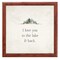 12" x 12" I Love You to the Lake & Back Framed Wall Art, Contemporary Inspirational Home Décor, Glass Facing and Hanging Hardware
